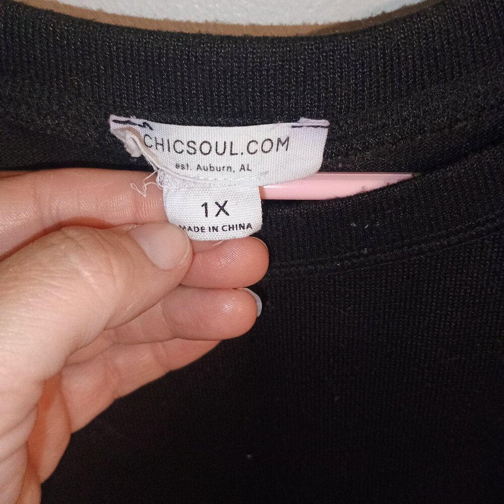 Chic Sould Long Sleeve  Size 1x Cotton blend